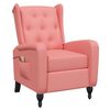 vidaXL Fauteuil de massage inclinable rose velours