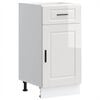 vidaXL Armoire de cuisine Porto blanc brillant bois ing&eacute;nierie