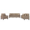 vidaXL Ensemble de canap&eacute;s 3 pcs avec coussins cappuccino similicuir