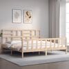 vidaXL Cadre de lit sans matelas bois massif de pin