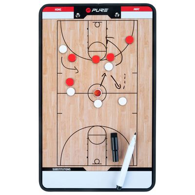 Pure2Improve Tableau d’entraîneur basket-ball 35x22 cm P2I100620