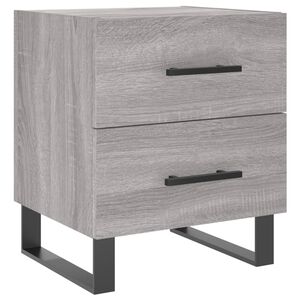 vidaXL Table de chevet sonoma gris 40x35x47,5 cm bois d&rsquo;ing&eacute;nierie