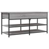 vidaXL Banc &agrave; chaussures sonoma gris 100x42,5x50 cm bois d'ing&eacute;nierie