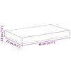 vidaXL &Eacute;tag&egrave;re murale flottante 2 pcs Noir brillant 40x23x3,8 cm MDF