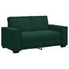 vidaXL Canap&eacute; &agrave; 2 places Vert fonc&eacute; 160x78x84 cm Velours