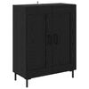 vidaXL Haut Armoire 2 pcs Ch&ecirc;ne noir Bois d'ing&eacute;nierie