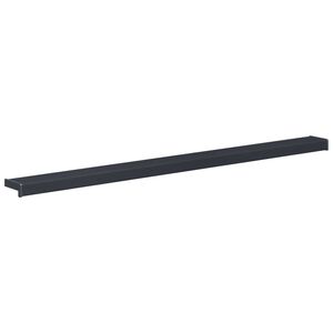 vidaXL Appui de fen&ecirc;tre Anthracite avec grain de bois PVC