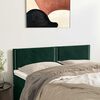 vidaXL T&ecirc;tes de lit Vert fonc&eacute; 144x5x78/88 cm Velours