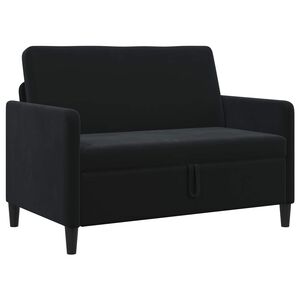 vidaXL Sofa avec rangement Noir 122 x 78 x 87 cm Polyester