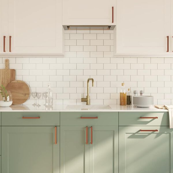 vidaXL Poignées d'armoire 10 pcs bronze 160 mm acier inoxydable