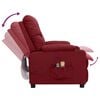 vidaXL Fauteuil électrique de massage Bordeaux Tissu