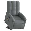 vidaXL Fauteuil inclinable de massage &eacute;lectrique Gris fonc&eacute; Tissu
