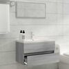vidaXL Ensemble de meubles de salle de bain 2 pcs Sonoma gris