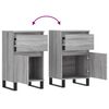 vidaXL Buffet sonoma gris 40x35x70 cm bois d'ing&eacute;nierie