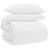 vidaXL Ensemble de Duvet avec oreiller 3 pcs Blanc Plume de canard