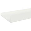 vidaXL &Eacute;tag&egrave;re flottante 2 pcs Blanc 80 x 9 x 2,5 cm Acier