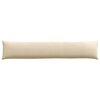 vidaXL Coussins de canapé 2 pcs Crème 200 x 40 cm tissu