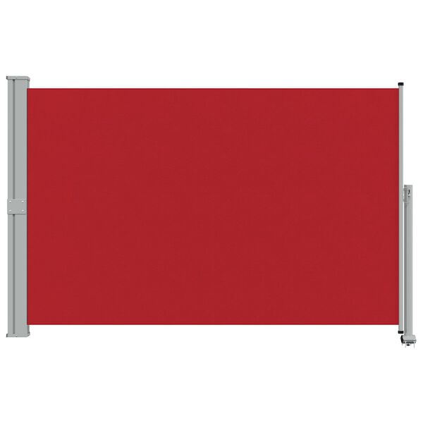 vidaXL Auvent lat&eacute;ral r&eacute;tractable de patio 160x300 cm Rouge