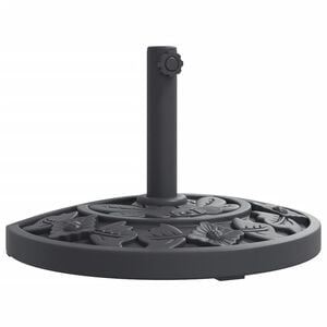 vidaXL Base de parasol pour m&acirc;ts &Oslash;38 / 48 mm 9 kg demi-rond