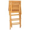 vidaXL Chaises pliantes, lot de 6, 56 x 63 x 90 cm, en bois de teck massif