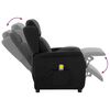 vidaXL Chaise de massage Noir 93.5 x 67.5 x 101.5 cm tissu