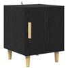 vidaXL Cabinet de chevet Ch&ecirc;ne noir 40 x 40 x 50 cm Bois d'ing&eacute;nierie