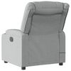 vidaXL Fauteuil de massage inclinable Gris clair Tissu