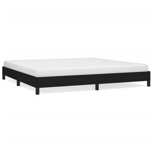 vidaXL Cadre de lit sans matelas noir 200x200 cm tissu