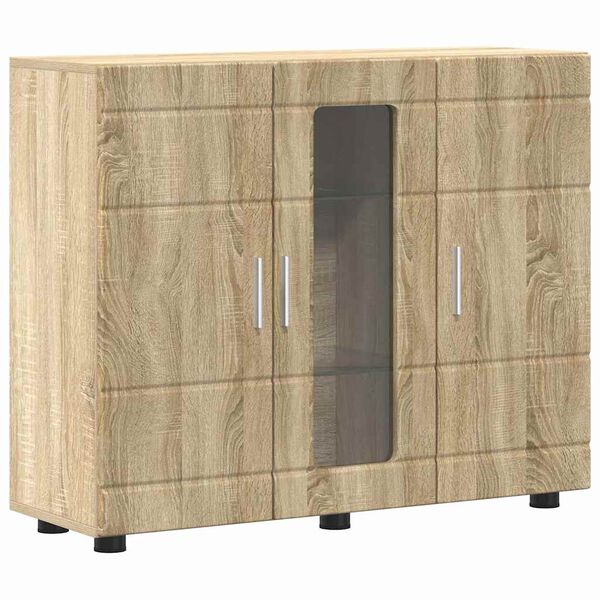 vidaXL Cabinet en Bois avec stockage Ch&ecirc;ne Sonoma 88,5 x 30,5 x 73 cm