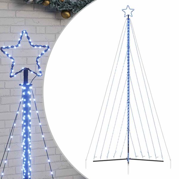 vidaXL Sapin de No&euml;l &agrave; LED 570 LED bleu 399 cm