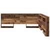 vidaXL T&ecirc;te de lit de rangement Bois Ancien 200 cm Bois d'ing&eacute;nierie