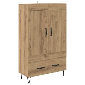 vidaXL Haut Armoire avec tiroir Ch&ecirc;ne artisanal 69,5 x 31 x 115 cm