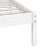 vidaXL Cadre de lit sans matelas blanc bois de pin massif 120x200 cm