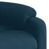 vidaXL Fauteuil inclinable bleu velours