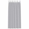 vidaXL Rideau en Voile 2 pcs Gris foncé 225 x 140 cm Polyester