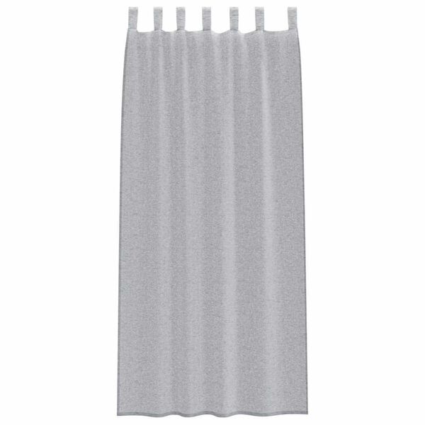 vidaXL Rideau en Voile 2 pcs Gris foncé 225 x 140 cm Polyester