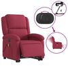 vidaXL Fauteuil inclinable de massage &eacute;lectrique rouge bordeaux