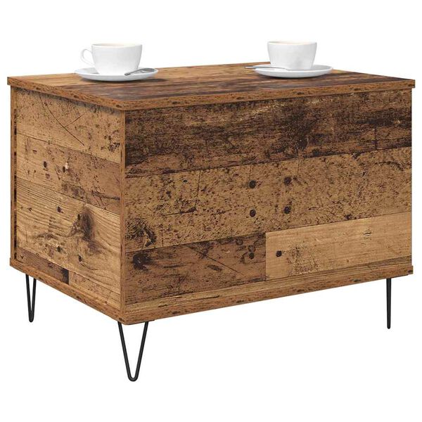 vidaXL Table basse Bois Ancien 60 x 44,5 x 45 cm Bois d'ing&eacute;nierie