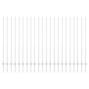 vidaXL Poteau de cl&ocirc;ture. 22 pcs Argent&eacute; 200 cm Acier