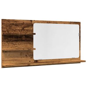 vidaXL Armoire &agrave; miroir de salle de bain vieux bois bois d'ing&eacute;nierie