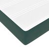 vidaXL Cadre de lit ottoman avec matelas vert fonc&eacute; 100x200 cm velours