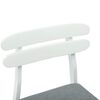 vidaXL Chaise de salle &agrave; manger 2 pcs Blanc et Gris