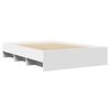 vidaXL Cadre de lit sans matelas blanc 120x190 cm bois d'ing&eacute;nierie
