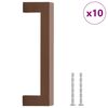 vidaXL Poign&eacute;es d'armoire 10 pcs bronze 128 mm acier inoxydable