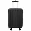 vidaXL Valise avec verrouillage Noir 34 x 23 x 55.5 cm Plastic ABS
