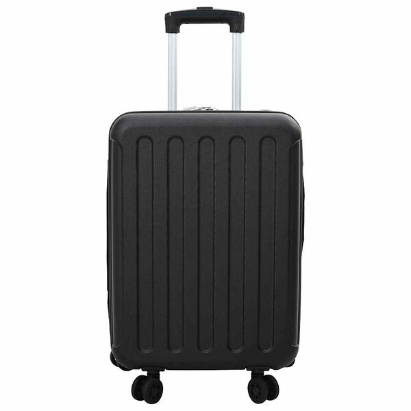 vidaXL Valise avec verrouillage Noir 34 x 23 x 55.5 cm Plastic ABS