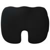 vidaXL Coussin d&rsquo;assise Couleur unie Noir 47 x 36,5 x 8 cm