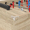 vidaXL Table de Foosball Ch&ecirc;ne Sonoma 125 x 60,5 x 80 cm