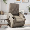vidaXL Fauteuil inclinable &eacute;lectrique cappuccino similicuir