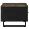 vidaXL Table basse noir 100x54x40 cm bois massif de manguier